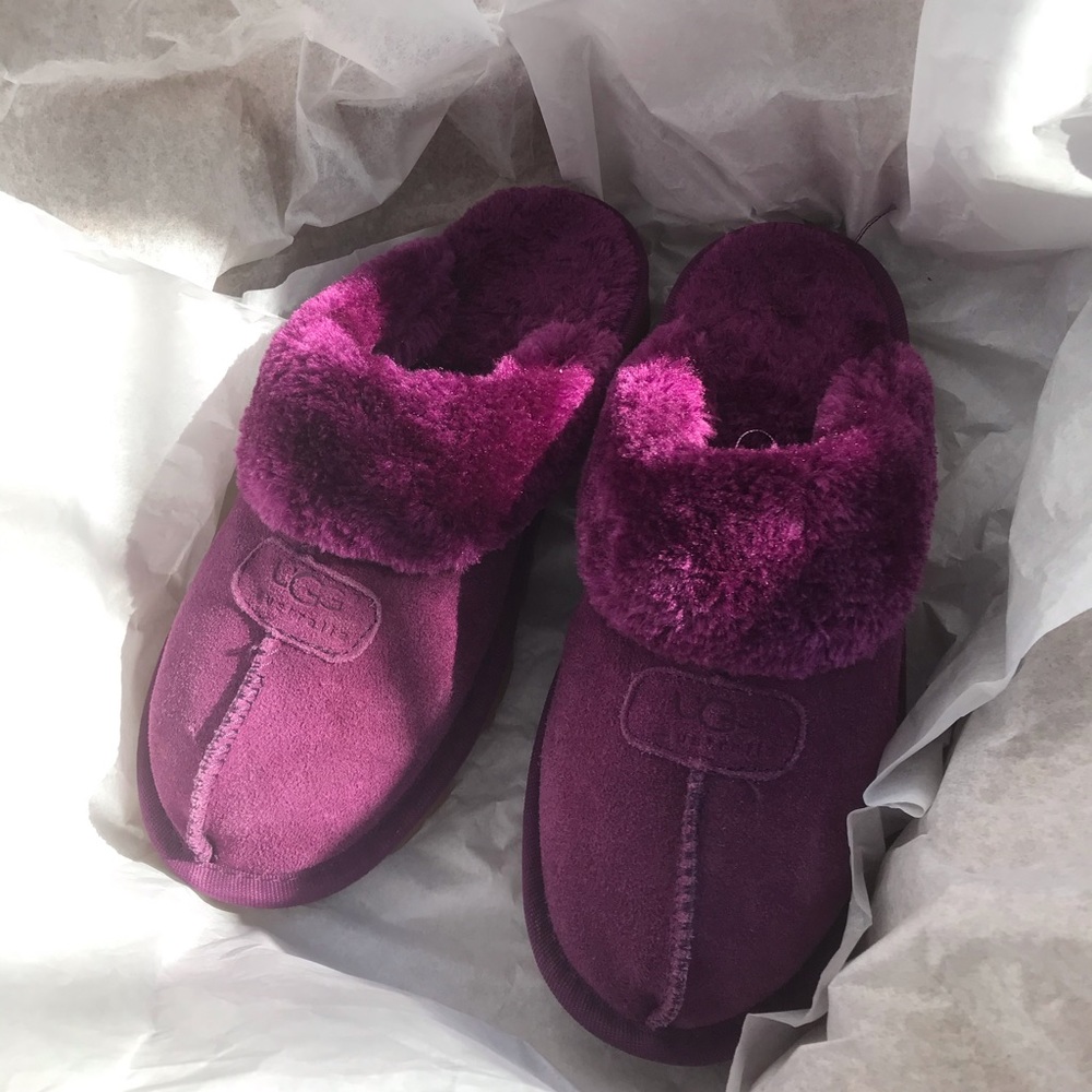 Purple Coquette Ugg Slippers
